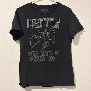 Led Zeppelin 1977 US Tour Shirt Band Tee Medium